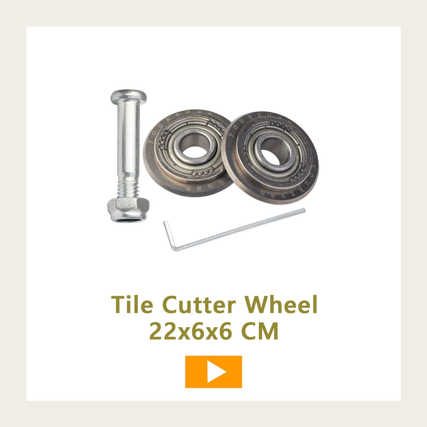 Tile/Glass Cutter 7/8 Inch(22mm) Replacement Wheel