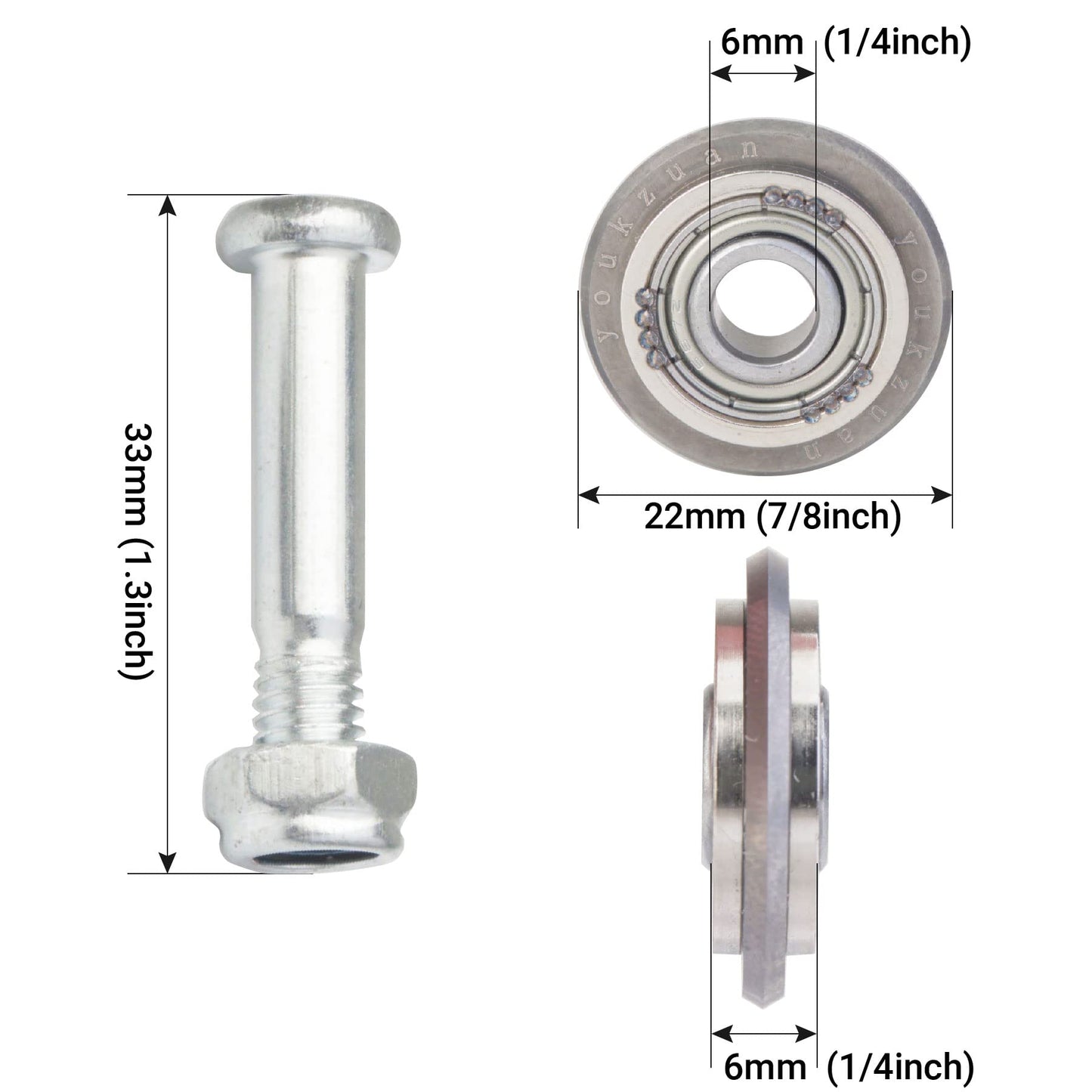 Tile/Glass Cutter 7/8 Inch(22mm) Replacement Wheel